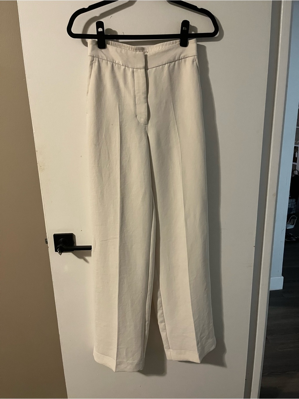 Wilfred Cream Wide-Leg Trousers